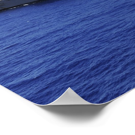 Der Flugzeugträger USS Abraham Lincoln Poster (Ecke)