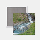 Der Fluss Animas in den Bergen Magnet (Vorderseite/Rückseite)