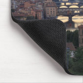 Der Fluss Arno und die Ponte Vecchio in Florenz, Mousepad (Ecke)