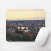 Der Fluss Arno und die Ponte Vecchio in Florenz, Mousepad (Mit Mouse)