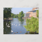 Der Fluss Avon in Stratford-upon-Avon Postkarte (Vorderseite)