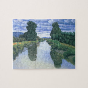Der Fluss bei Berville von Felix Vallotton, Fine A Puzzle