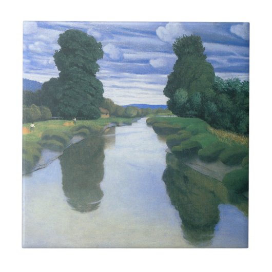 Der Fluss Berville durch Felix Vallotton, die Kuns Fliese (Vorderseite)