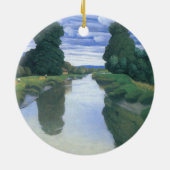 Der Fluss Berville durch Felix Vallotton, die Kuns Keramikornament (Hinten)