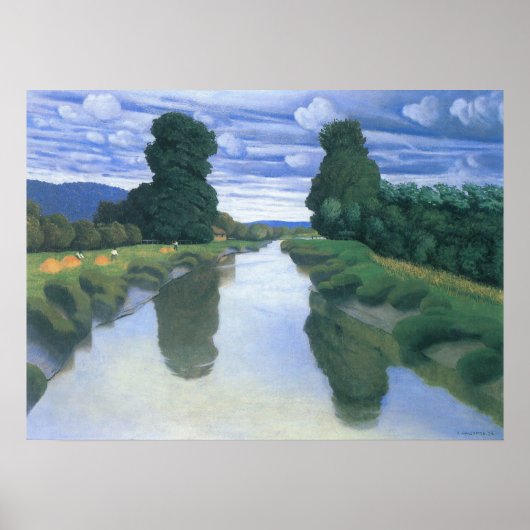 Der Fluss Berville durch Felix Vallotton, die Kuns Poster (Vorne)