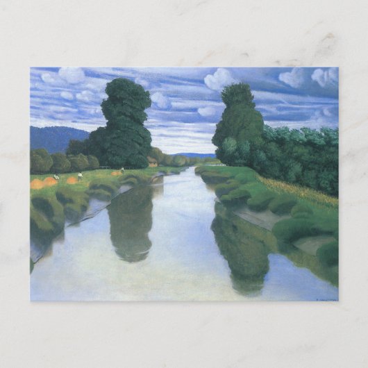 Der Fluss Berville durch Felix Vallotton, die Kuns Postkarte (Vorderseite)