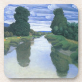 Der Fluss Berville durch Felix Vallotton, die Kuns Untersetzer (Vorderseite)