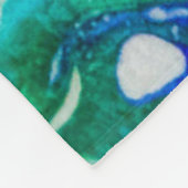 Der Fluss der abstrakten Malerei Fleecedecke (Ecke)