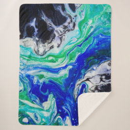 Der Fluss der abstrakten Malerei Sherpadecke