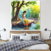 Der Fluss der Gedanken Wall Art Leinwanddruck (Insitu (Schlafzimmer))