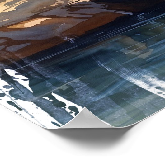 Der Fluss der Gedanken Wall Art Poster (Ecke)