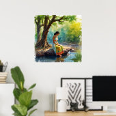 Der Fluss der Gedanken Wall Art Poster (Heimbüro)