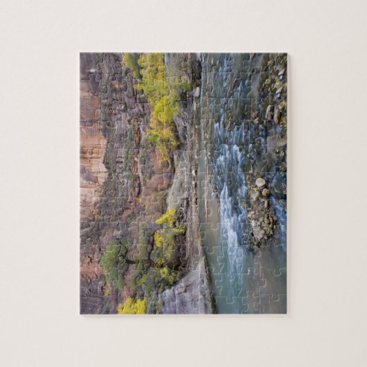 Der Fluss der Jungfrau im Herbst im Nationalpark Z Puzzle (Vertikal)