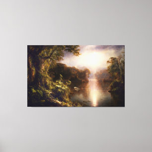 Der Fluss des Lichts durch die Frederic Edwin Chur Leinwanddruck