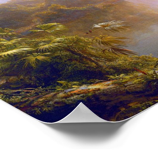 Der Fluss des Lichts durch die Frederic Edwin Chur Poster (Ecke)