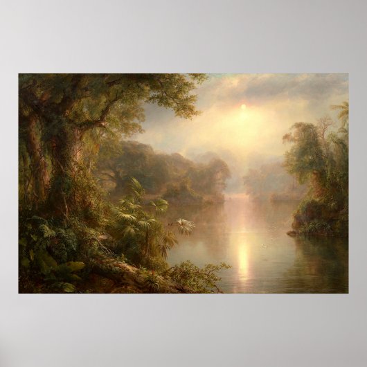 Der Fluss des Lichts, Frederic Edwin Church Poster (Vorne)