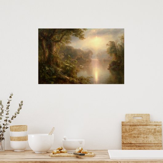 Der Fluss des Lichts, Frederic Edwin Church Poster (Küche)