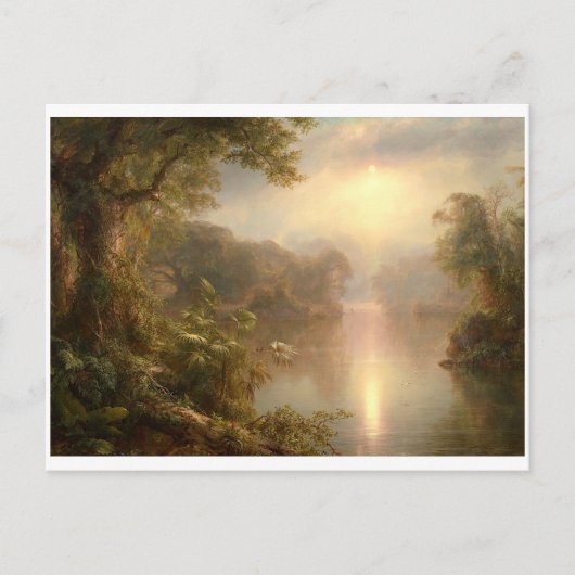Der Fluss des Lichts, Frederic Edwin Church Postkarte (Vorderseite)