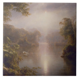 Der Fluss des Lichts (Morgen in den Tropen) Fliese