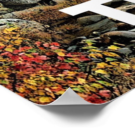 Der Fluss fließt durch ihn Poster (Ecke)