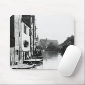 Der Fluss Gera in Erfurt, Thiringia, c.1910 Mousepad (Mit Mouse)