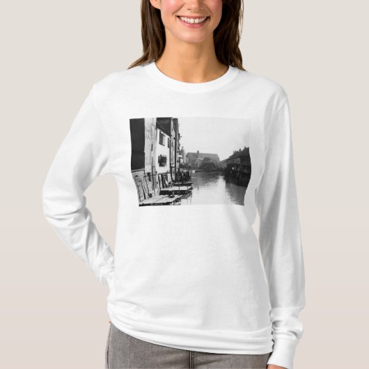 Der Fluss Gera in Erfurt, Thiringia, c.1910 T-Shirt (Vorderseite)