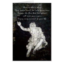 Der Fluss Gott, die Geburtstagskarte.
