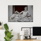 Der Fluss Gott Tiber im Vatikanischen Museum Poster (Heimbüro)