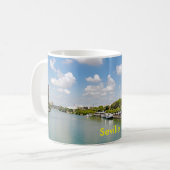 Der Fluss Guadalquivir und der goldene Turm Kaffeetasse (Vorderseite Links)