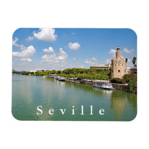 Der Fluss Guadalquivir und der Goldene Turm. Magnet