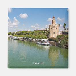 Der Fluss Guadalquivir und der Goldene Turm. Magnet