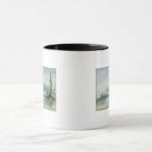 Der Fluss Isere in Grenoble, 1877 Tasse (Zentrum)
