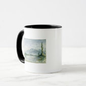 Der Fluss Isere in Grenoble, 1877 Tasse (Vorderseite Links)