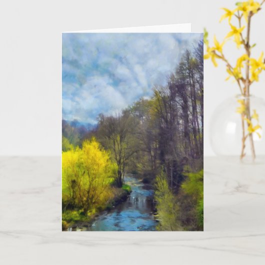 Der Fluss Karte (Gelbe Blume)