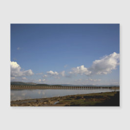 Der Fluss Kent in Arnside Cumbria England Magnetkarte