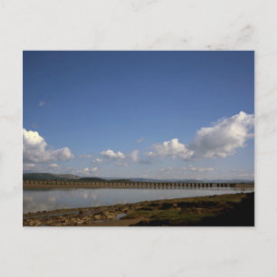 Der Fluss Kent in Arnside Cumbria England Postkarte