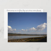 Der Fluss Kent in Arnside Cumbria England Postkarte (Vorne/Hinten)