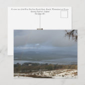 Der Fluss Kent Winter Postkarte (Vorne/Hinten)