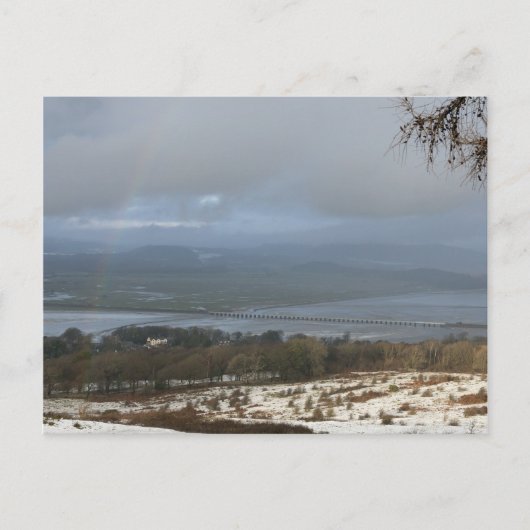 Der Fluss Kent Winter Postkarte (Vorderseite)