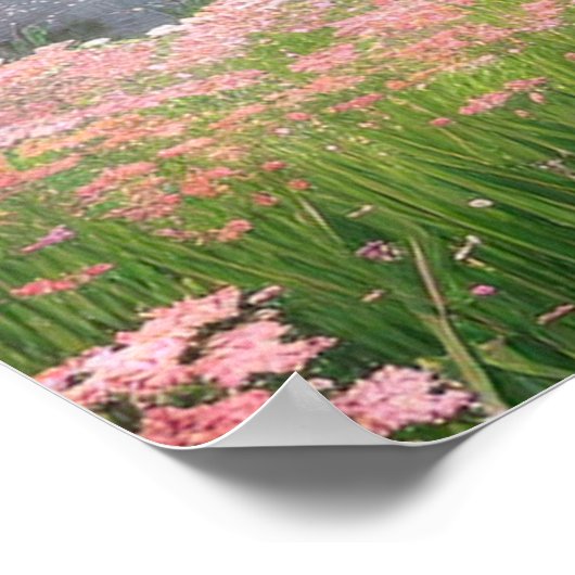 Der Fluss Lazy am Tempel Poster (Ecke)