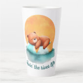 Der Fluss Life Bär | Niedliche Latte Tasse (Vorderseite)