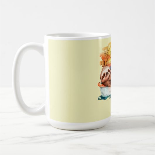 Der Fluss Life Sloth | Sommerspass Kaffeetasse (Links)