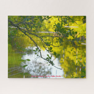 Der Fluss Liffey Kilcullen. Weihnachtsgrüße Puzzle