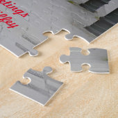 Der Fluss Liffey Kilcullen. Weihnachtsgrüße Puzzle (Seite)