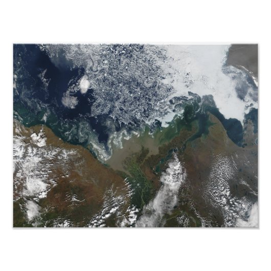 Der Fluss Mackenzie emporströmt in die Bucht von M Fotodruck (Vorne)