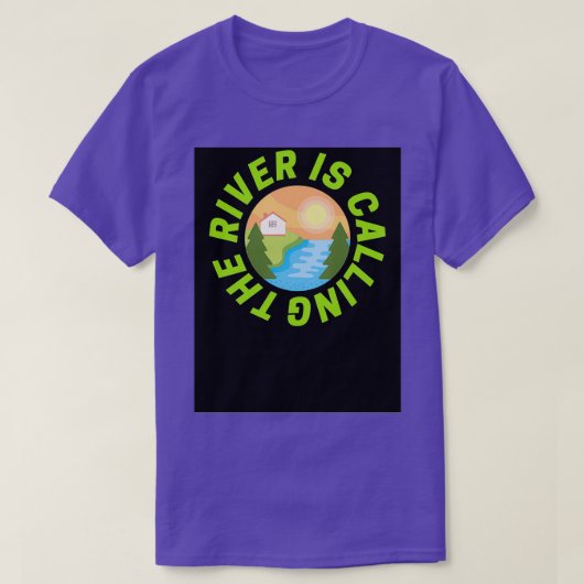 Der Fluss nennt "Bright Green" T-Shirt (Design vorne)