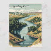 Der Fluss Niobrara Postkarte (Vorderseite)