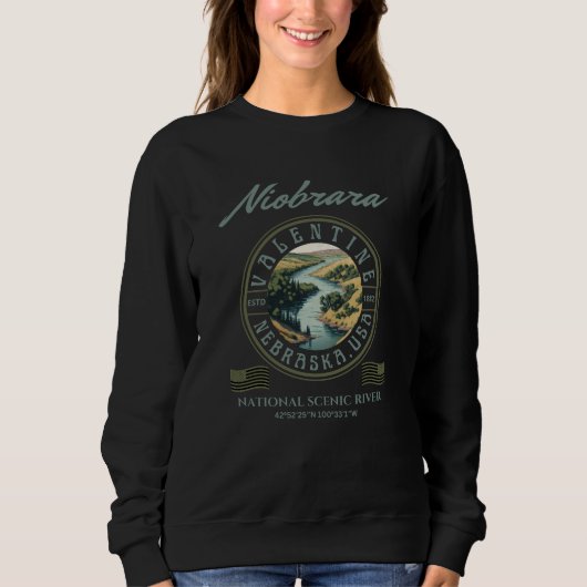 Der Fluss Niobrara, Valentine, NE Sweatshirt (Vorderseite)