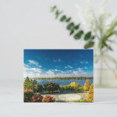 Der Fluss Ohio in Evansville, Indiana im Herbst Postkarte (Stehend Vorderseite)