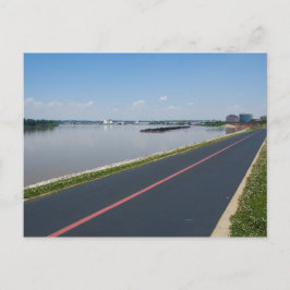 Der Fluss Ohio in Evansville, Indiana Postkarte